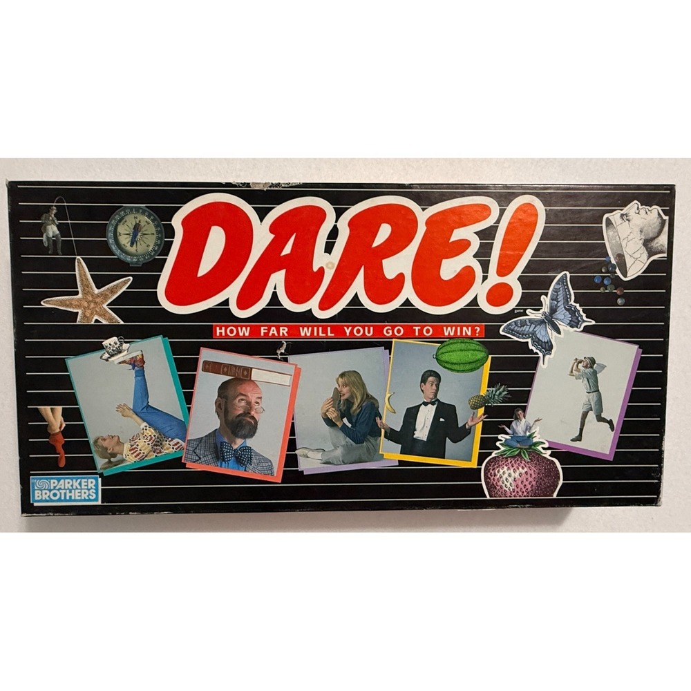 Dare! Board Game Vintage Parker Brothers 1988 Trivia Game for Adults